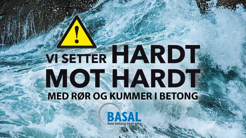 Tekst på urolig sjø: Vi setter hardt mot hardt med rør og kummer i betong