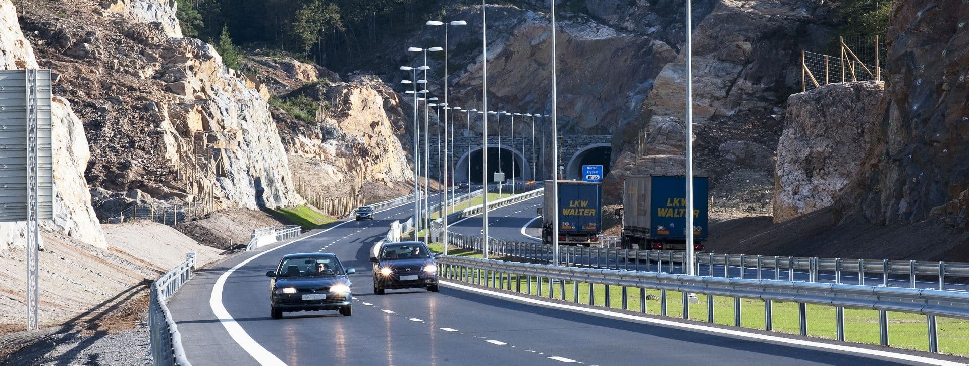 Betongkummer oppstilt på lager