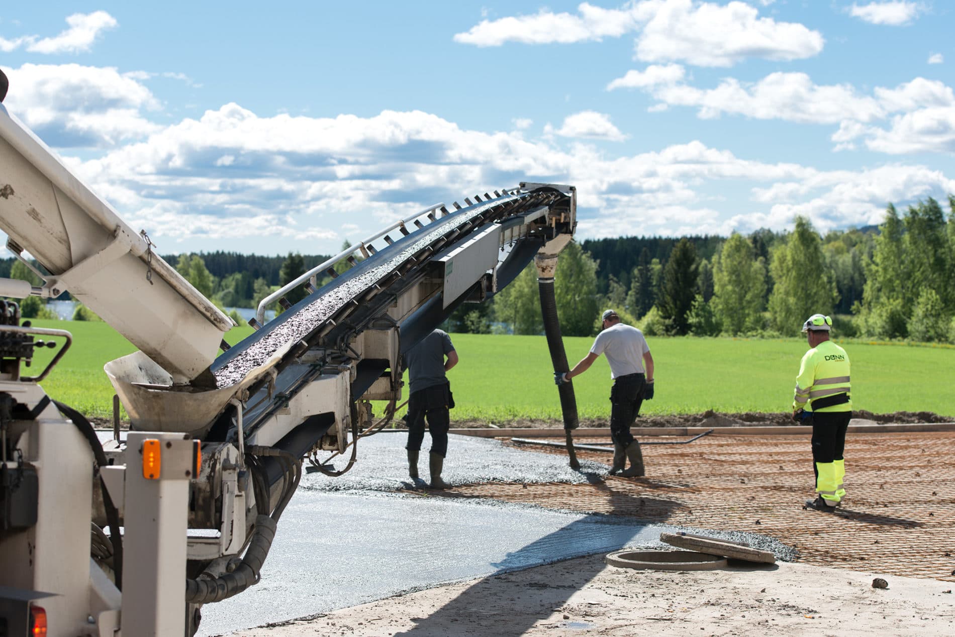 Støp av industrigulv